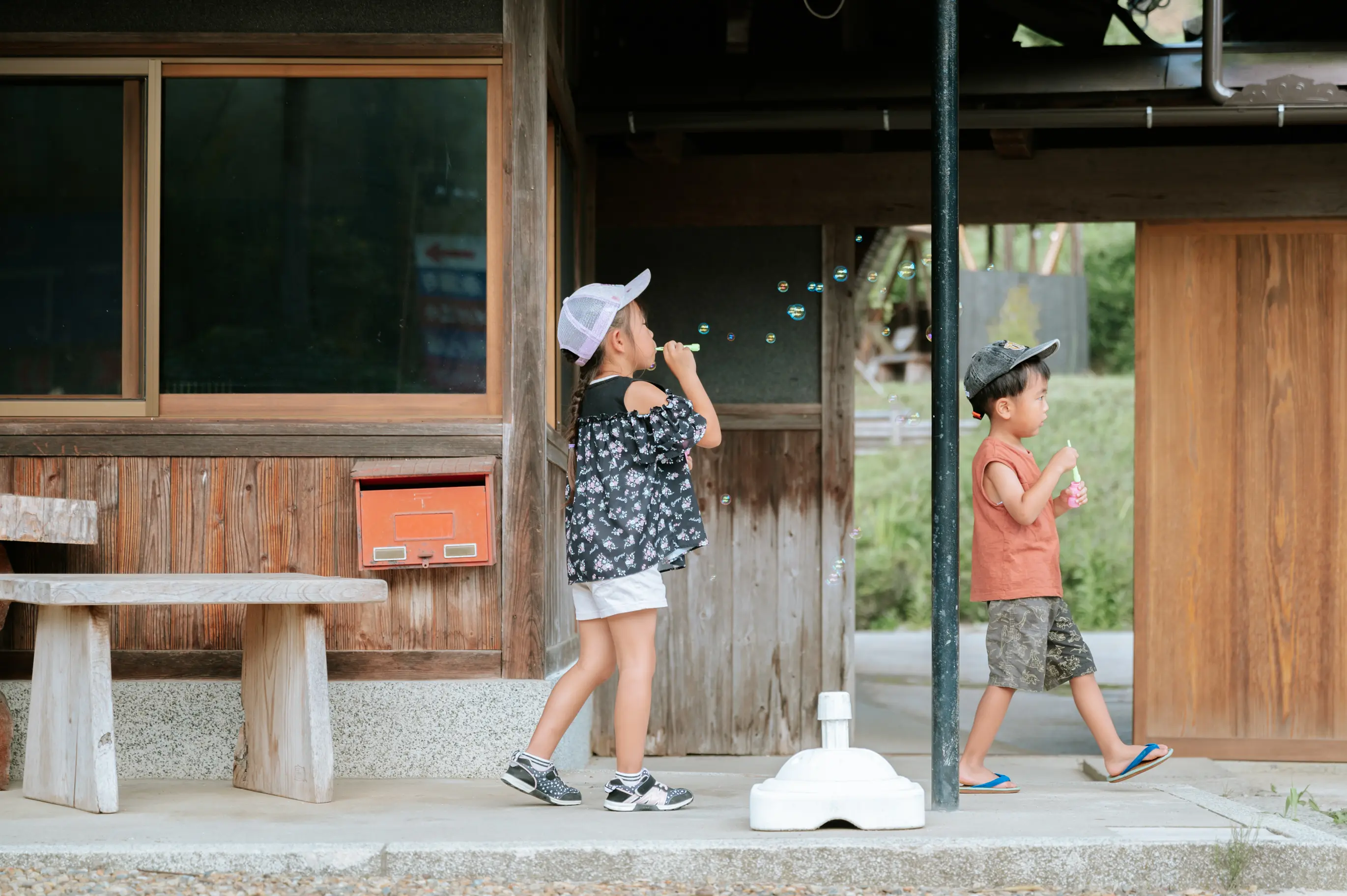 施設でのんびり