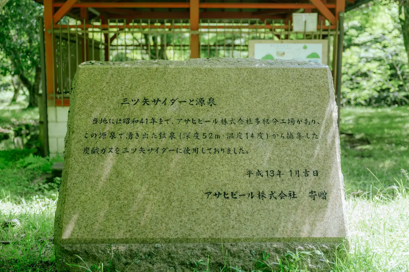 三ツ矢サイダー源泉